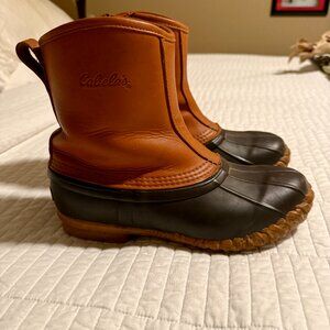 Cabelas Womens Thinsulate Brown Duck Winter Waterproof Boots, Size 8 Medium, EUC